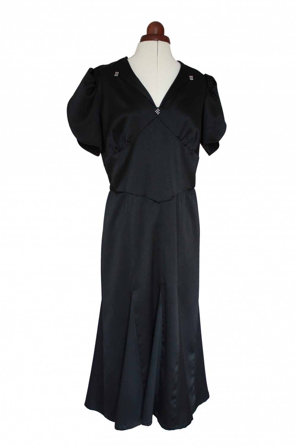 Ladies 1940s Wartime WW11 Goodwood Evening Dress Size 14 - 16  Image